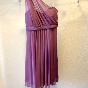 David’s Bridal One-Shoulder Bridesmaid Dress